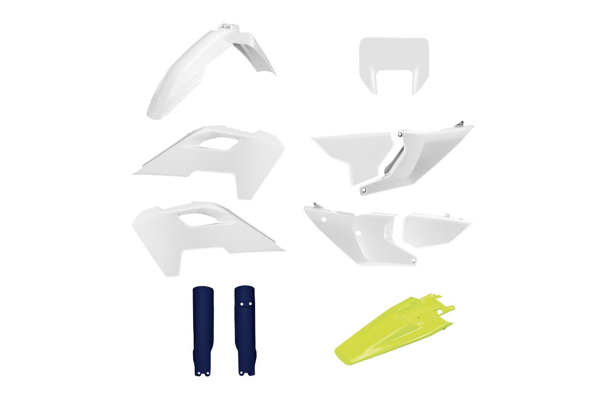 KIT PLASTICHE completo Polisport per Husqvarna TE 300 2024-2025 / Bianco 20/Giallo/Blu HVA