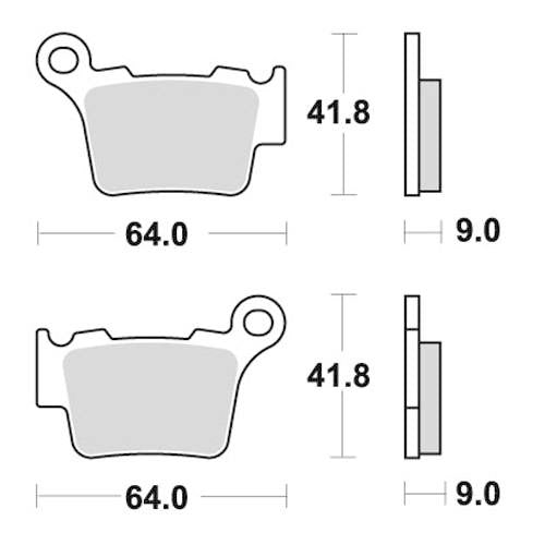 PASTIGLIE FRENO SINTERIZZATE RACING POSTERIORI HUSQVARNA TE 250 2014/2025