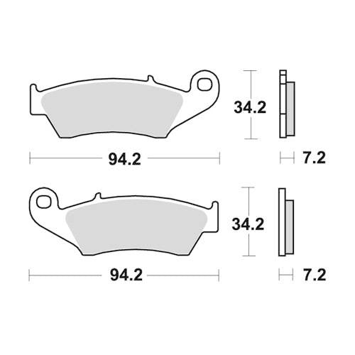 PASTIGLIE FRENO SINTERIZZATE RACING ANTERIORI HONDA CRF 450X 2005/2016