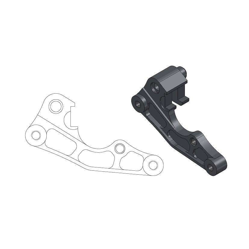 Distanziale pinza freno Suzuki RMZ 450 05-22 anteriore 270 mm - Moto Master