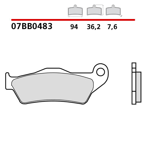Pastiglie anteriori genuine Brembo Husqvarna TC 125 14-25