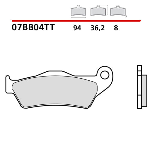 Pastiglie anterioriori ceramic Brembo Husqvarna TE 125 14-16