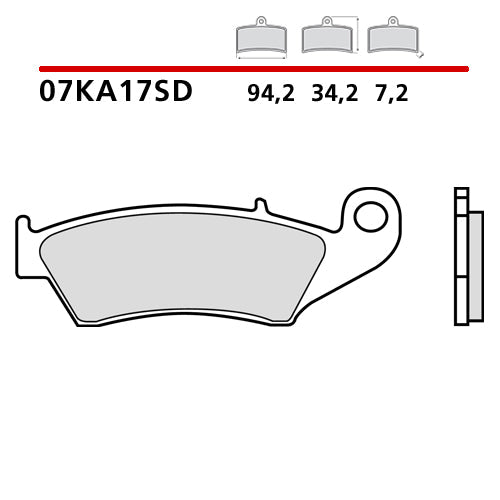 Pastillas delanteras estándar Brembo Gas Gas EC-F 250 10-15
