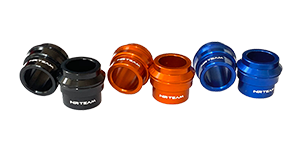 Espaciadores de rueda traseros dorados Suzuki RM 250 00-12