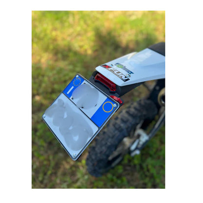 PORTA TARGA A SGANCIO RAPIDO IN COMPOSITO MOTOCROSS/ENDURO XFUN - GIALLO FLUO