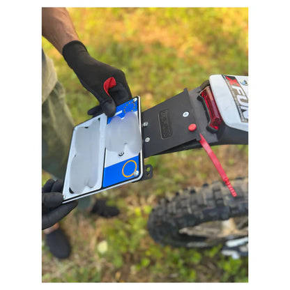 PORTA TARGA A SGANCIO RAPIDO IN COMPOSITO MOTOCROSS/ENDURO XFUN - GIALLO FLUO