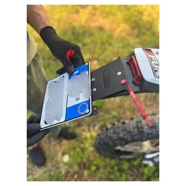 PORTA TARGA A SGANCIO RAPIDO IN COMPOSITO MOTOCROSS/ENDURO XFUN - BLACK