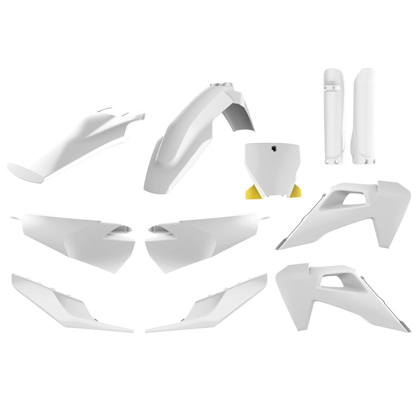 KIT PLASTICHE completo Polisport per Husqvarna TC 125 2019-2022 / Bianco20