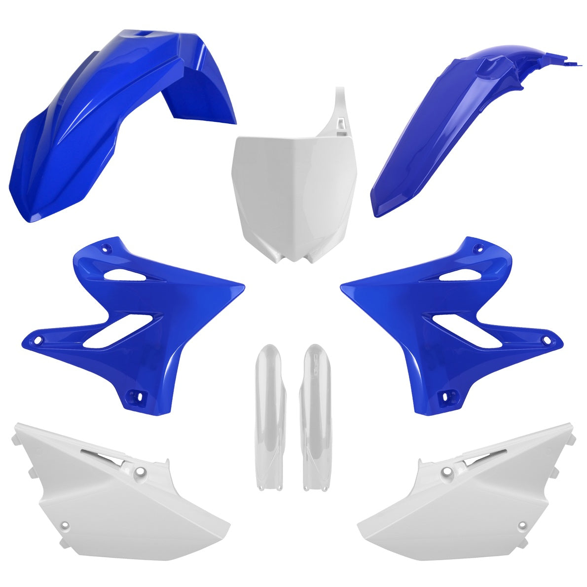 KIT PLASTICHE completo Polisport per Yamaha YZ 250 2015-2021 / Blu yam98/Bianco