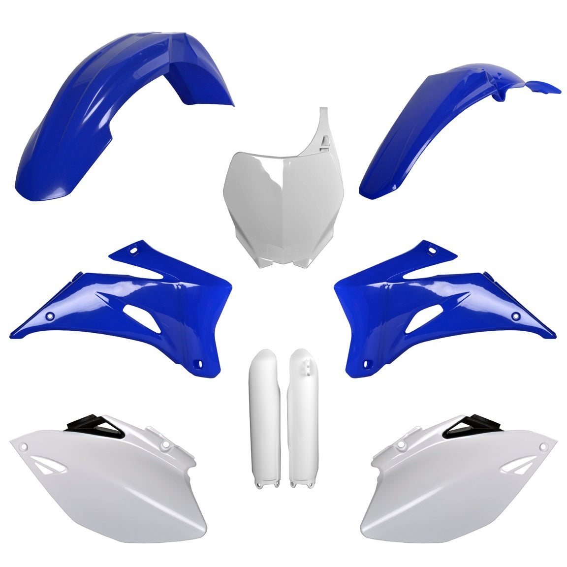 KIT PLASTICHE completo Polisport per Yamaha YZ 450 F 2008-2009 / Blu yam98/Bianco