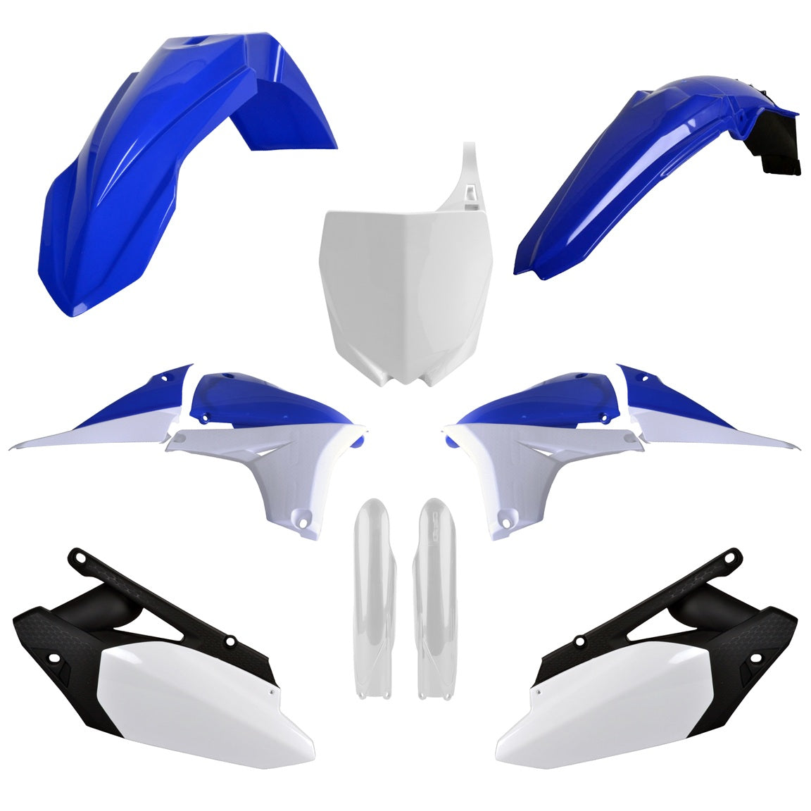 KIT PLASTICHE completo Polisport per Yamaha YZ 450 F 2010-2013 / Blu yam98/Bianco