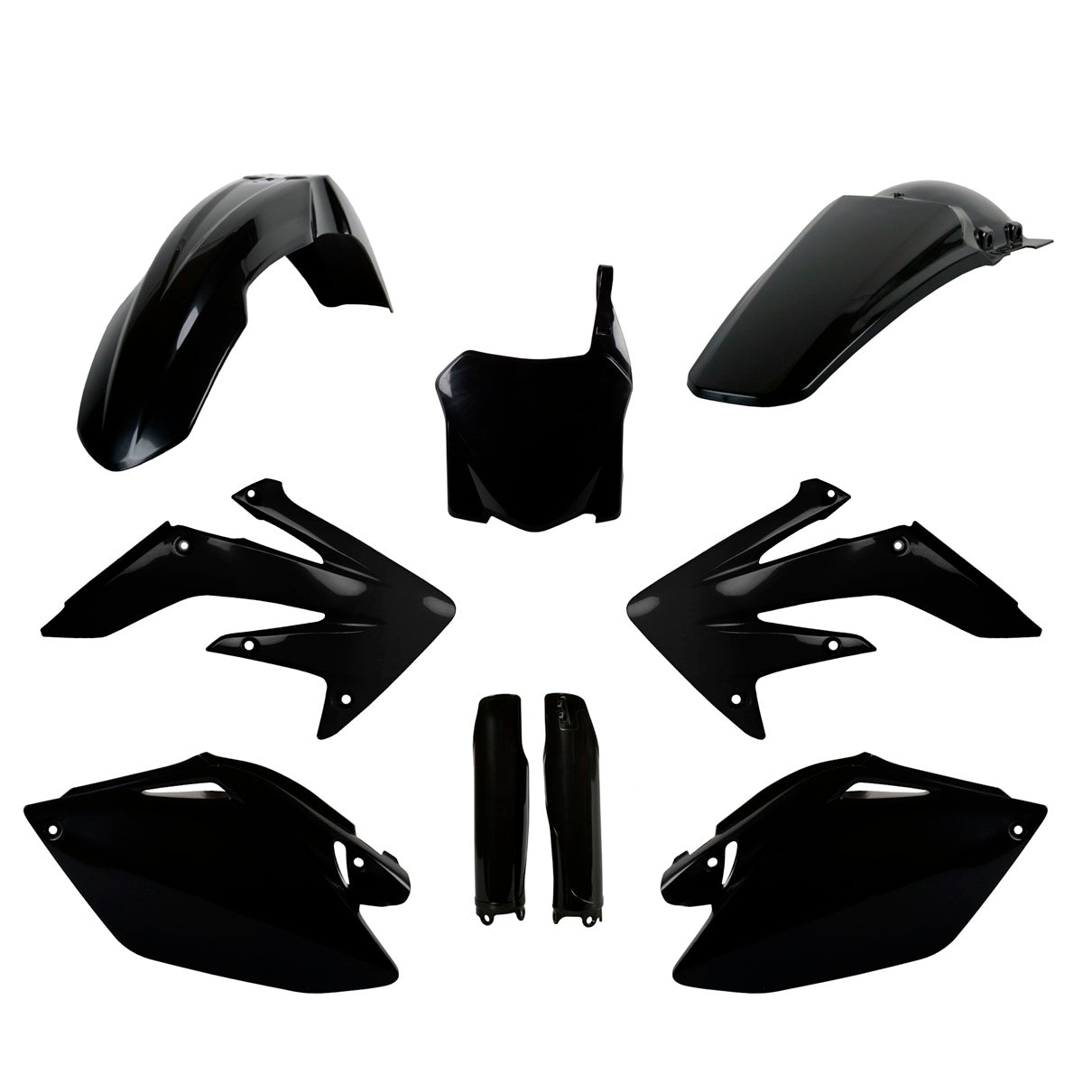 KIT PLASTICHE completo Polisport per Honda CRF 250 R 2008-2008 / Nero