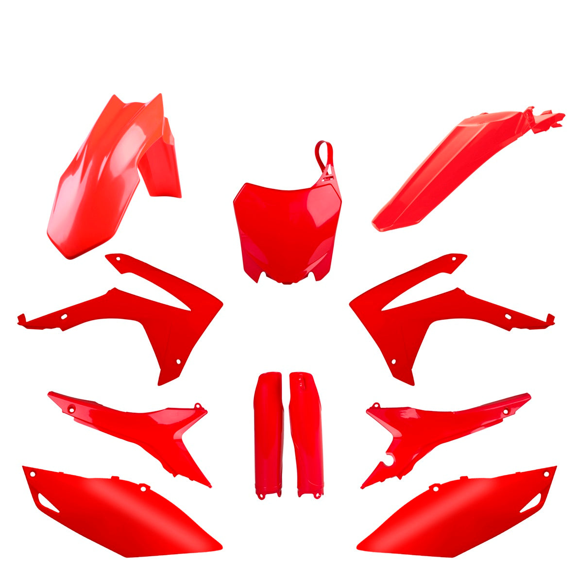KIT PLASTICHE completo Polisport per Honda CRF 250 R 2014-2017 / Rosso cr04