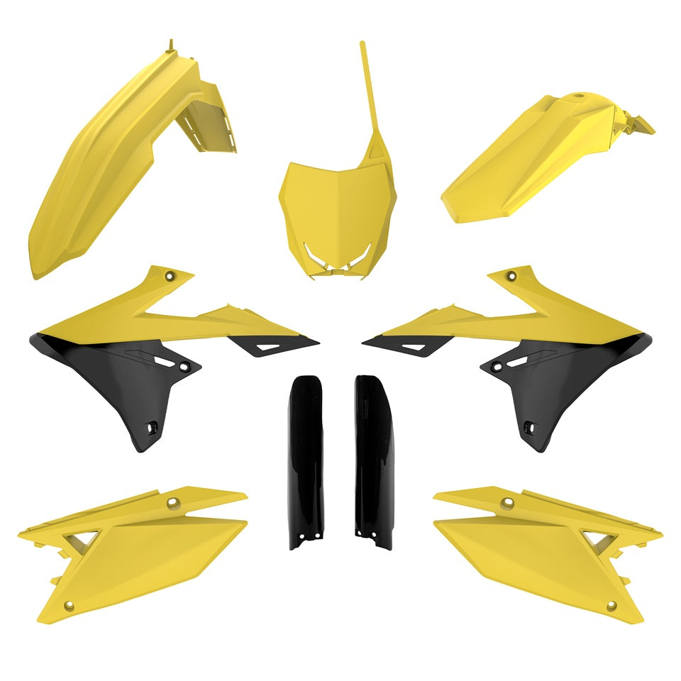 KIT PLASTICHE completo Polisport per Suzuki RMZ 250 2019-2026 / Giallo rm01/Nero
