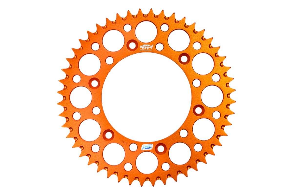 Corona ergal autopulente serie R arancione 52 denti KTM 125 MX 1991 1993
