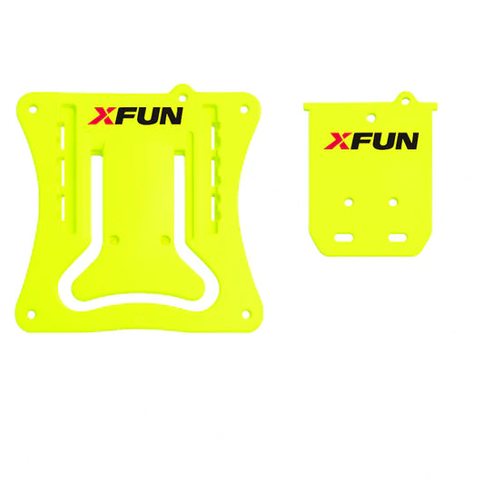 PORTA TARGA A SGANCIO RAPIDO IN COMPOSITO MOTOCROSS/ENDURO XFUN - GIALLO FLUO