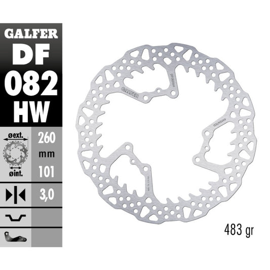 Disco freno anteriore Galfer Shark Honda CRF 450R 15-25