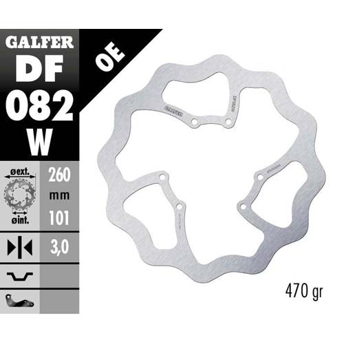 Disco freno anteriore Galfer Wave Honda CRF 450R 15-25