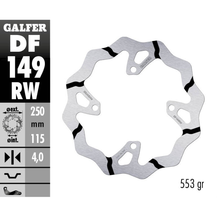 Disco freno posteriore Galfer Race Kawasaki KXF 450 19-25
