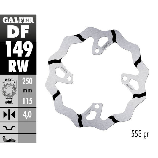 Disco freno posteriore Galfer Race Kawasaki KXF 450 19-25