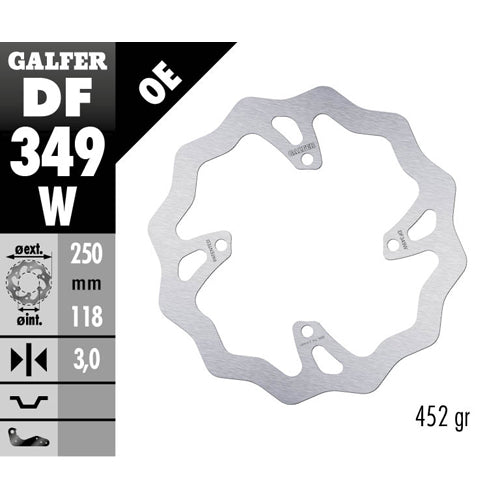 Disco freno anteriore Galfer Wave Suzuki RMZ 450 05-17