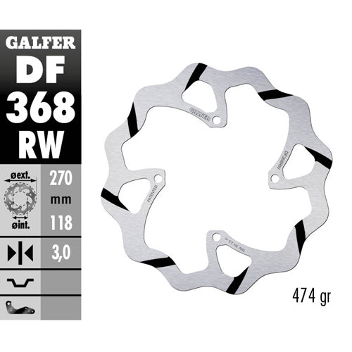 Disco freno anteriore Galfer Race Suzuki RMZ 450 05-17 maggiorato
