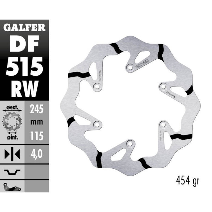 Disco freno posteriore Galfer Race FANTIC  450 XEF 22-25