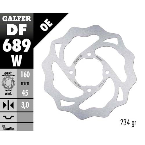 Disco freno posteriore Galfer Wave Husqvarna TC 65 17-22