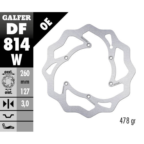 Disco freno anteriore Galfer Wave Beta RR 430 15-25