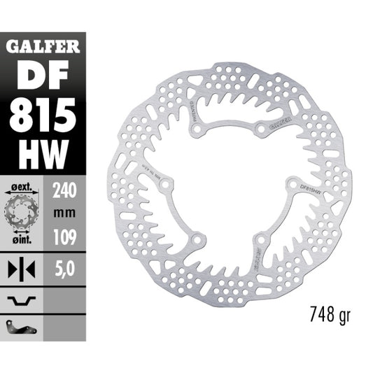 Disco freno posteriore Galfer Shark Beta RR 200 19-25 - 5 mm