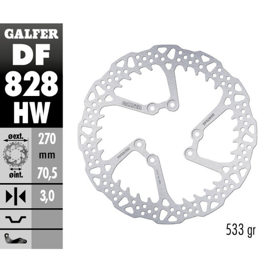 Disco freno anteriore Galfer Shark Tm MX 450 F 04-25