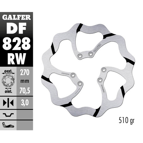Disco freno anteriore Galfer Race Tm MX 300 04-25