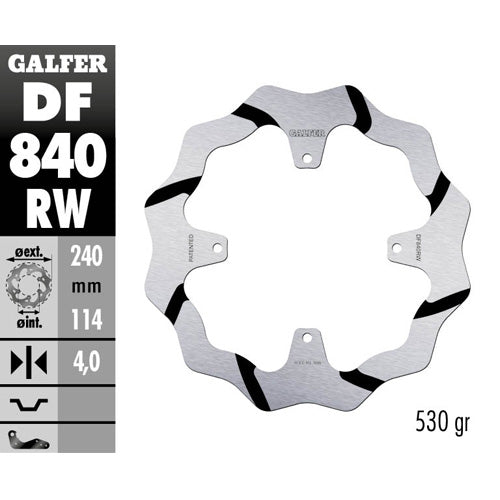 Disco freno posteriore Galfer Race Tm MX 250 F 15-25