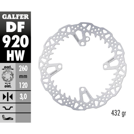 Disco freno anteriore Galfer Shark Sherco 250 SEF-R 14-25