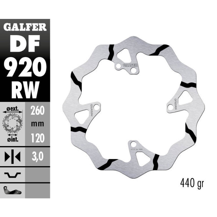 Disco freno anteriore Galfer Race Sherco 250 SEF-R 14-25