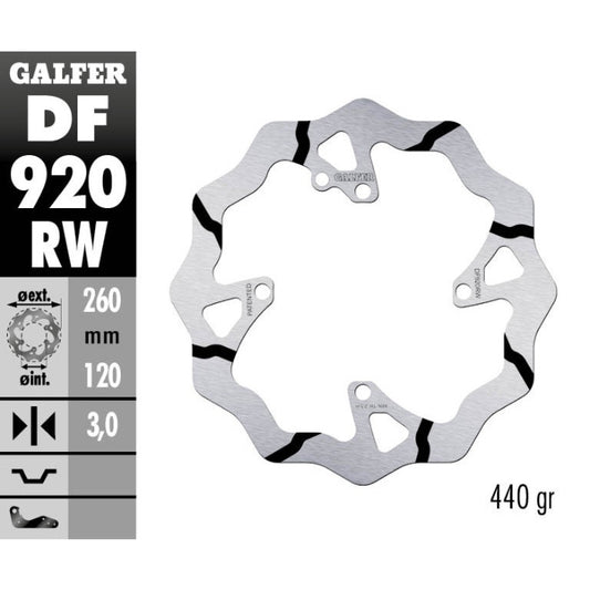 Disco freno anteriore Galfer Race Sherco 250 SEF-R 14-25