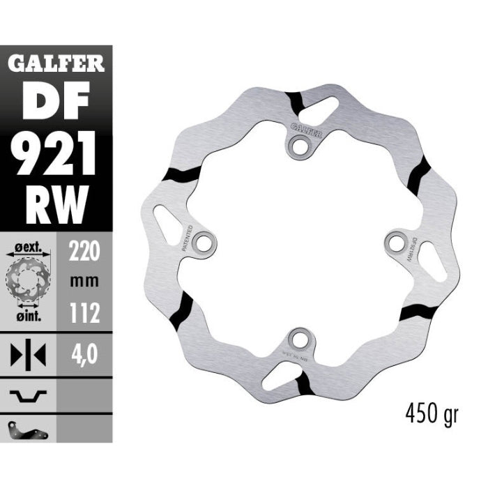 Disco freno posteriore Galfer Race Sherco 250 SEF-R 14-25