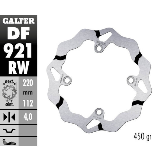 Disco freno posteriore Galfer Race Sherco 250 SEF-R 14-25