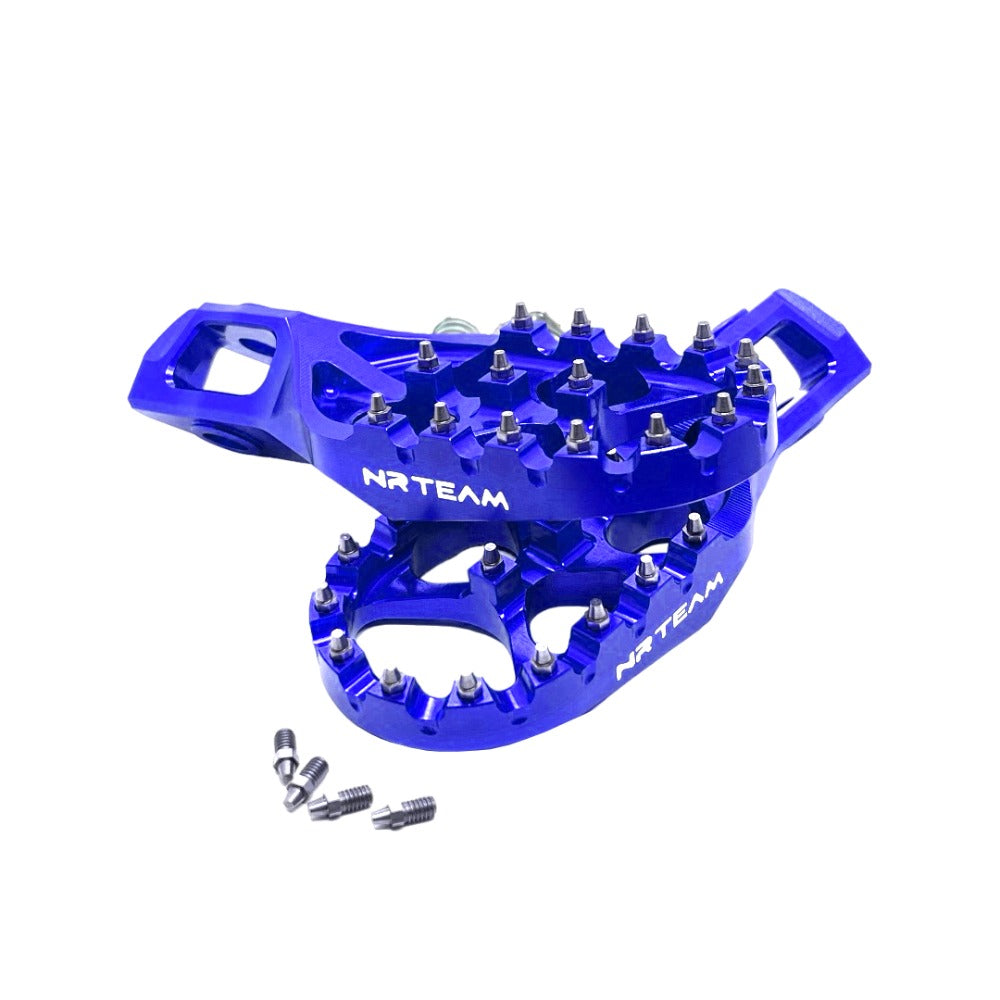 Coppia pedane Nrteam blu in ergal FANTIC  250 XX 22-23