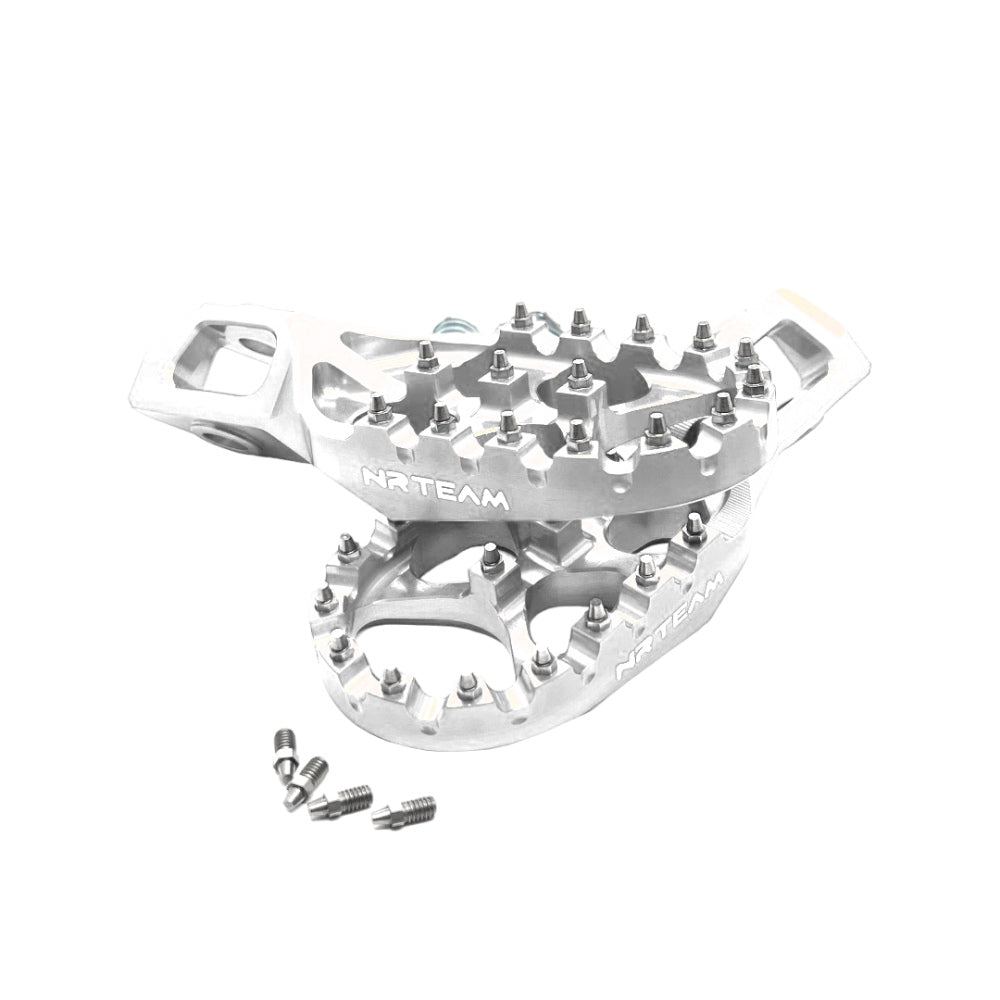 Coppia pedane Nrteam grigie in ergal Beta RR 430 15-19