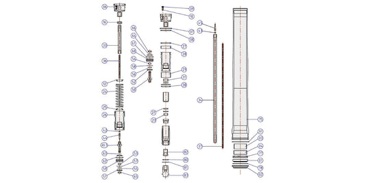 Ricambi forcella Suzuki RMZ 450 18-20 - Pistone ritorno 60