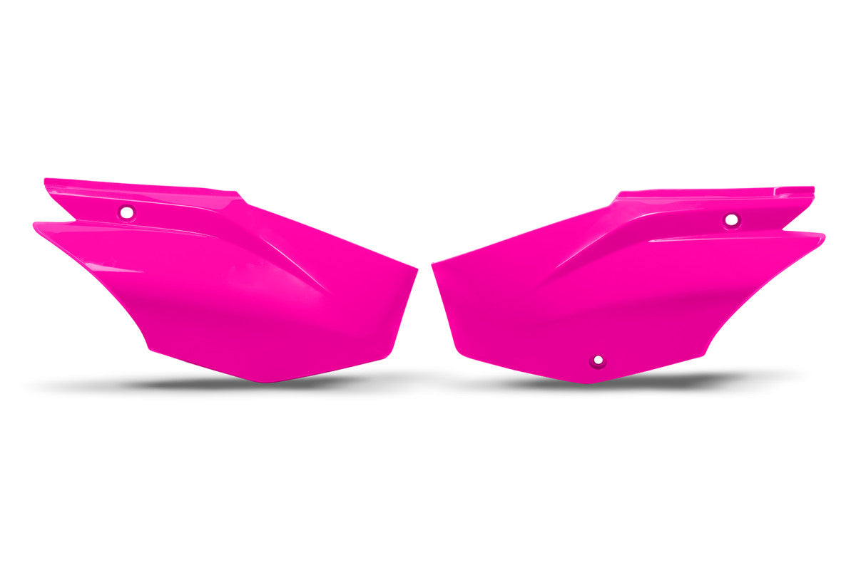 Fiancatine laterali compatibili con Honda CRF 125 2020-2027 - Fuxia