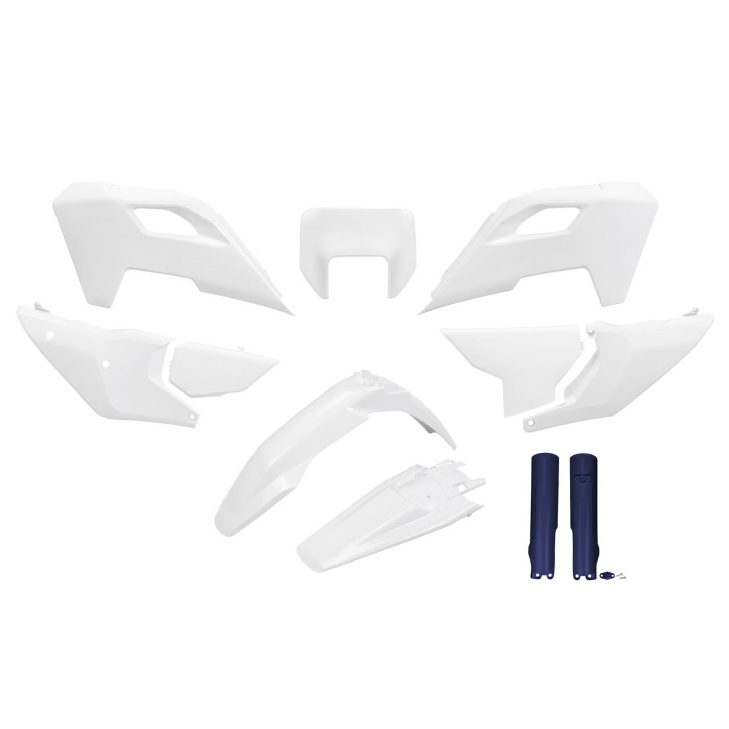 KIT COMPLETO DE PLÁSTICOS PARA HUSQVARNA FE 501 2024-2025 / OEM 25 / CON SOPORTE DE FARO