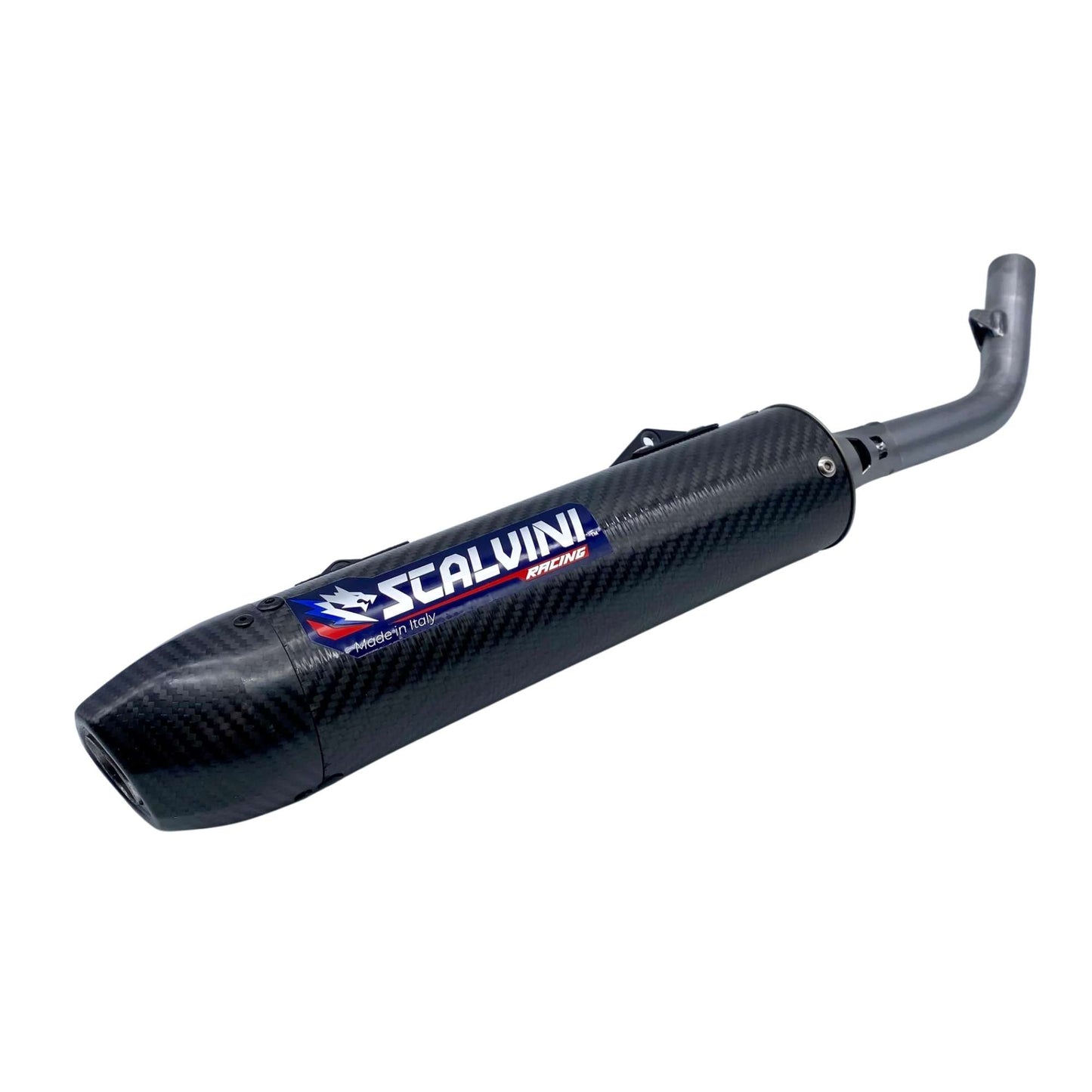 Scarico Fantic 125 XE (23-25) Silenziatore tondo full carbon Scalvini