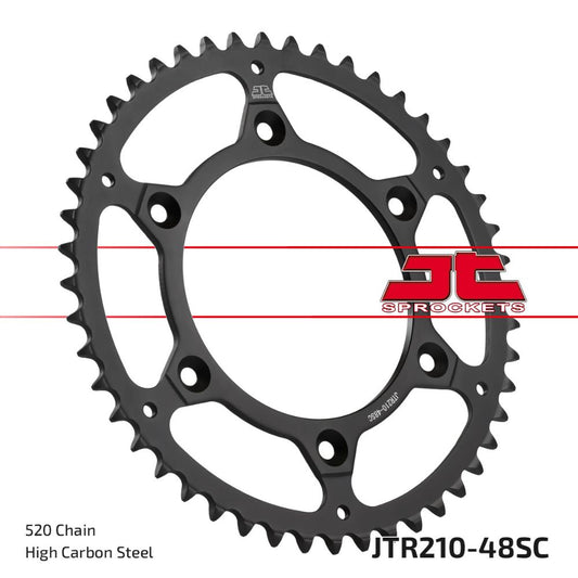 Corona JT acciaio 48 denti scaricata Beta RR 125 2T 18-25