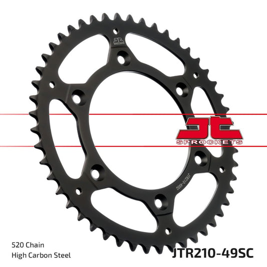 Corona JT acciaio 49 denti scaricata Beta RR 125 2T 18-25