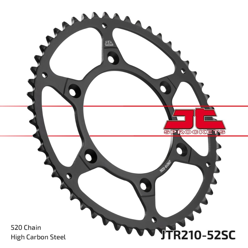 Corona JT acciaio 52 denti scaricata Honda CRF 250R 04-25
