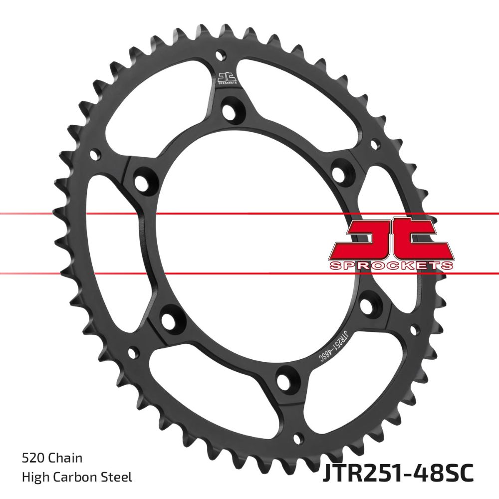 Corona JT acciaio 48 denti scaricata Yamaha YZ 125 99-25
