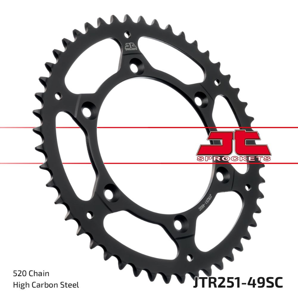 Corona JT acciaio 49 denti scaricata Yamaha YZF 450 03-25
