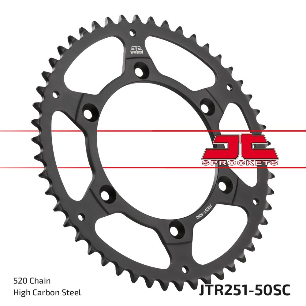 Corona JT acciaio 50 denti scaricata Yamaha YZF 426 00-02
